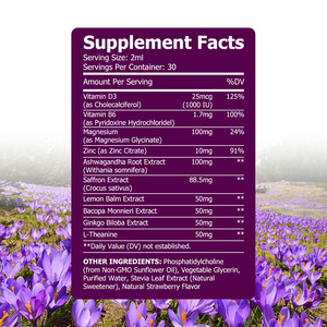 Meilleures ventes : Extrait de safran liposomal en gouttes liquides, Vitamine D3, Système immunitaire et nerveux équilibré, Complément naturel pour l'humeur en gouttes liquides - Product Image 2