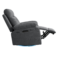 Fauteuil inclinable électrique de style moderne de luxe Fonction de stockage d'éclairage Canapé inclinable électrique de haute qualité