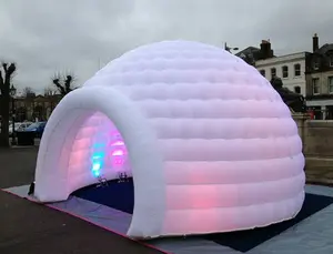 New Cheap Inflatable Dome House Tent For Wedding Party Disco Led Lighting Tent White Nightclub Exhibition Tent For Sale