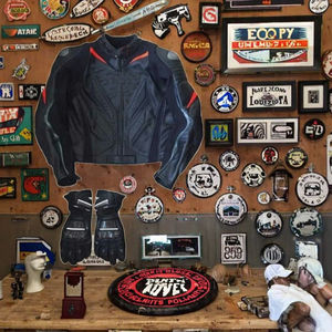 Veste de baseball rétro américaine en cuir coupe-vent à la mode 2025, brodée F1, pour l'hiver, toutes saisons, pour adultes - Product Image 3