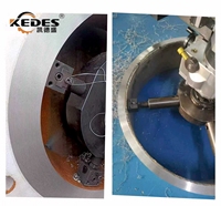 KEDES Machine de rectification de brides haute puissance, à commande servo, haute efficacité et haute précision, avec moteur et tour de réparation de roulements de pompe