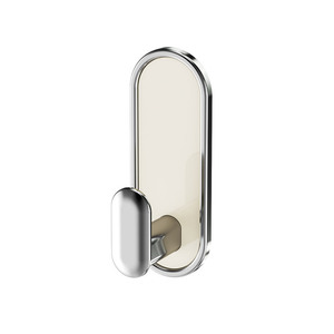 Yimijia Wall Hooks Milk Silver 2-Pack Self-Adhesive Minimalist Design For Kitchen Bathroom Door Use - Product Image 4