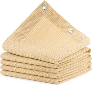 Voile d'<span class=keywords><strong>ombrage</strong></span> triangulaire et rectangulaire en HDPE avec finition stabilisée aux UV pour une utilisation en extérieur sur la terrasse et dans la cour - Product Image 3