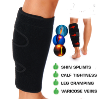 Attelle de compression en néoprène Star pour mollet, triple sangle, protège-tibias, soutien de la jambe pour soulager la douleur et réduire l'enflure