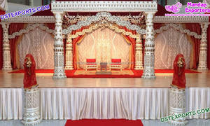 Mandap de Boda Tradicional del Sur de la India de Diseño, con Colmillos de Elefante Hechos a Mano en Malasia, para Bodas en el Reino Unido - Product Image 6