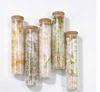 Rendaman Mandi Garam Epsom Brineblum Home Rituals Spa, Garam Mandi dengan Infus Bunga Kering dalam Tabung Kaca dengan Minyak Esensial Alami