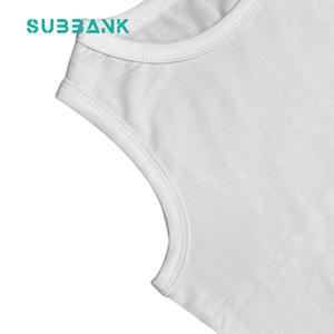 Subbank Großhandel Sublimierte Singlet-Tops Blanko Individuell Bedruckbare Ärmellose Kinder-<span class=keywords><strong>Shirts</strong></span> aus 100% Baumwolle Weste Sublimations-Tanktop - Product Image 3