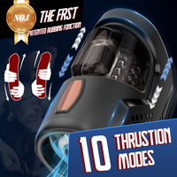 Godet de masturbation intelligent de type capsule avec rétraction automatique, vibration et design vaginal réaliste – Jouet pour homme adulte