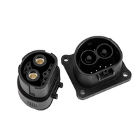 Connecteur d'alimentation empilable mâle/femelle en laiton, courant élevé 120A 500V, protection IP54, placage argent, résistance au feu UL94-V0, énergie