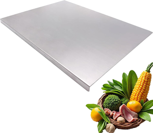 เขียงสแตนเลสขอบพับได้สำหรับร้านเบเกอรี่ - Product Image 1