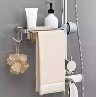 Contrôle de haute qualité sous le support d'évier de cuisine organisateur support douche robinet Caddy support de rangement porte-éponge en métal