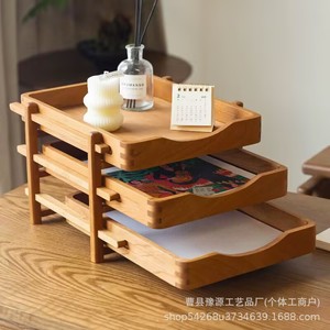 Office Desktop <b>Storage</b> <b>Box</b> A4 Size Multi Layer <b>Drawer</b> Organizer For Home Office Use - Product Image 3