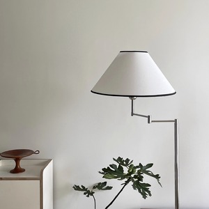 Creative Minimalist Modern Nordic Style Cream-Color Floor Lamp with Iron Body Instagram-Worthy Korean Ambient <b>Light</b> - Product Image 4