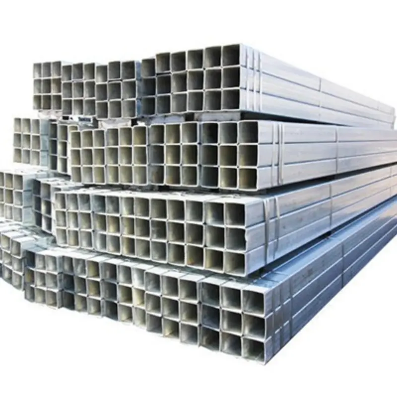 Hot selling galvanized steel square pipe DX51D Z40 Gi steel rectangular tube and pipes