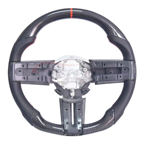 Volante Personalizable de Fibra de Carbono y Cuero para Ford <span class=keywords><strong>Mustang</strong></span> 2007 - Product Image 2