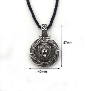 Collar con Colgante de Oso <span class=keywords><strong>Veles</strong></span> Vikingo Eslavo, Amuleto Nórdico, Joyería para Hombre - Product Image 2