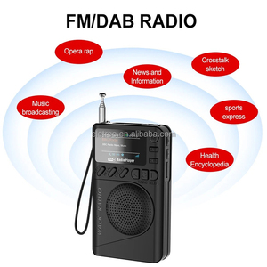 Xách tay mini DAB/DAB + FM kỹ thuật số đài phát thanh LCD hiển thị 1000mAh MP3 máy nghe nhạc loa FM Radio Receiver với 40 cài sẵn trạm - Product Image 3