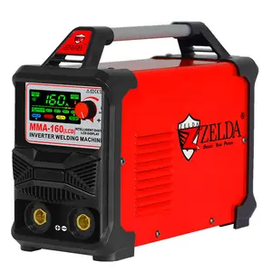 Hete Verkoop Goedkope Stok Lassers ZX7-160 Soldador Inverter Draagbare Lasmachine Met Lcd-Display