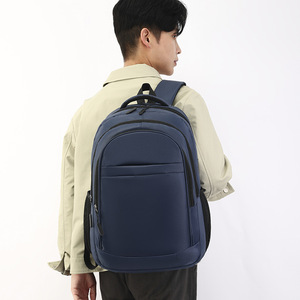 Business <b>Backpack</b> Dark Blue 15 Inches <b>Laptop</b> Bag Men's Commuter Travel <b>Backpack</b> Multifunctional Simple Design - Product Image 2