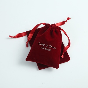 Bolsa de Joyería de Terciopelo Grueso Ecológica con Logotipo Personalizado, Bolsa de Embalaje con Cordón para un Almacenamiento y Exhibición Convenientes - Product Image 6