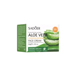 Sadoer creme hidratante e hidratante nutritivo, creme de rosto nutritivo para marcas faciais fabricantes, coreano, de aloe vera