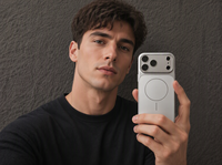 RUITE Vente en gros de coques de téléphone magnétiques antichoc, protection intégrale pour iPhone 18 Pro Max, logo personnalisé disponible