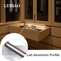 Profilé en aluminium LED pour îlot de cuisine, tiroir, capteur IR automatique, éclairage dissimulé vers le bas, YB4003-32