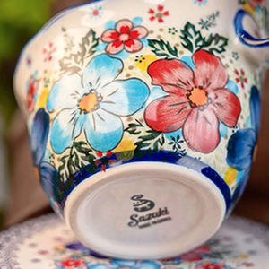 陶瓷手绘咖啡牛奶杯，适合家庭聚会、送礼、派对等场合，环保设计，大容量 - Product Image 3