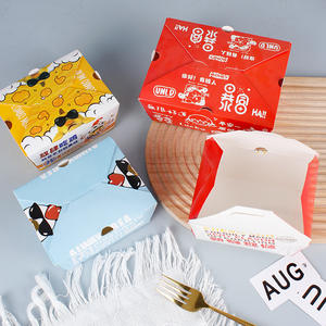 กล่องอาหารแบบใช้แล้วทิ้งที่เป็นมิตรต่อสิ่งแวดล้อม สำหรับใส่ซูชิ ไก่ทอด ขนมปังกรอบ ขนมขบเคี้ยว เฟรนช์ฟรายส์ แบบพิมพ์ลายนูน สำหรับซื้อกลับบ้าน - Product Image 5