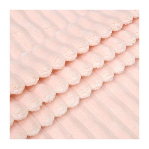 Manta y <span class=keywords><strong>Abrigo</strong></span> de Franela de Doble Cara con Diseño Popular de Muñeca de Niña Kingcason, Tela 100% Poliéster Estampada a Rayas - Product Image 1