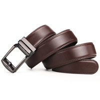 Boucle automatique hommes clic ceinture luxe cliquet confort cuir mâle sangle 110cm 120cm 130cm garniture réglable ceinture homme