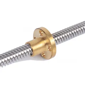 12mm T12*12 lead screw shaft stainless steel Trapezoidal screw with anti-backlash nut