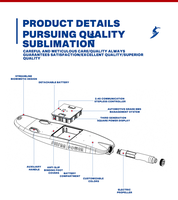 Planches de surf électriques personnalisées en gros avec batterie et pompe à jet modulaire pour le surf