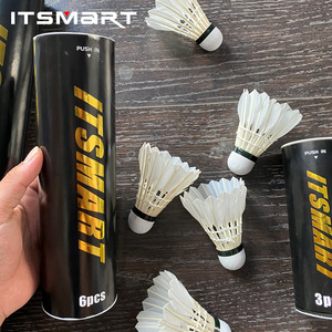 ลูกขนไก่แบดมินตันอิทสมาร์ท 12 ชิ้น อุปกรณ์กีฬาสำหรับฝึกซ้อมทั้งในร่มและกลางแจ้งที่ทนทาน - Product Image 3