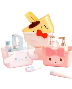 My melody Cinnamoroll Pompompurin Storage Basket Household Carrying Basket Student Multi-function Receive Basket