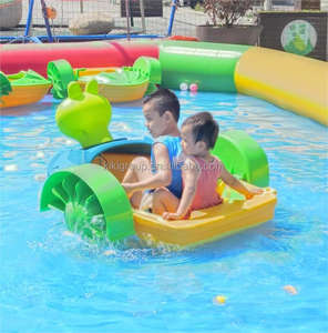Bateau à pagaies en PE rotomoulé QIQU pour piscine, capacité de 60 kg, petit bateau à manivelle pour enfants - Product Image 3