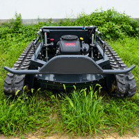 Nouvelle tondeuse à gazon télécommandée 900/1100/1200MM, châssis à chenilles avec pelle, adaptable à tous les types de terrains, certification CE