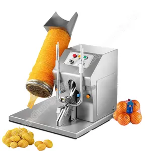 Half-Automatische Aardappelen Gaaszak Binding Semi-Automatische Vijzelvuller Plastic Netverpakkingsmachine