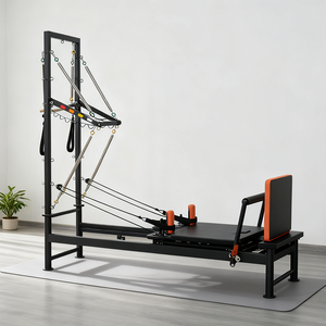 Entrenamiento de Yoga Plegable Pilates Reformer Uso en el hogar <span class=keywords><strong>360</strong></span> Rotación Pilates Reformer Fitness Machine-para Home Core Bed Workout - Product Image 1