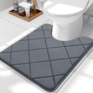 <span class=keywords><strong>Set</strong></span> di 3 Tappetini da Bagno in Memory Foam Beige, Economici, Personalizzabili, Antiscivolo - Product Image 1