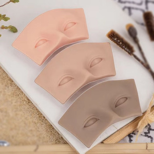 Piel de Práctica de Silicona 5D para Tatuaje de Cejas, Almohadilla de Entrenamiento PMU para Microblading y Práctica de Maquillaje de Pestañas - Product Image 1