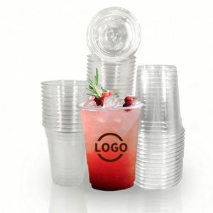 Vasos Desechables de Plástico PET para Café y Té de Burbujas, de 98 mm de Diámetro, 12 oz, 14 oz, 16 oz, 18 oz, 20 oz, 24 oz, con Tapas - Product Image 1