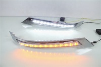 Siang Hari Berjalan Lampu Rem Lampu Kabut LED untuk Toyota Vellfire Alphard 2012 ~ 2014 Aksesoris DRL Aksesoris Kendaraan Suku Cadang Mobil