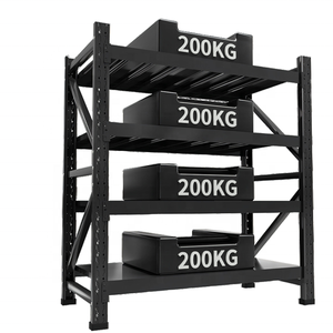 Système d'étagères industrielles robustes pour entrepôt avec rayonnage sélectif à 4 niveaux - Product Image 2