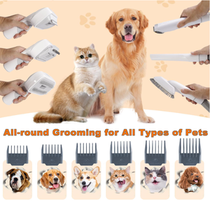 Kit de Aseo para Perros al por Mayor de Fábrica China OEM, Aspiradora Todo en Uno para Mascotas, Cortapelos Silencioso para Gatos, Cepillo Quita Pelo de Mascotas - Product Image 4