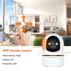 كاميرات أمان ذكية للمنزل بدقة 3 ميجابكسل مع نظام إنذار عن بعد وكاميرا واي فاي داخلية لاسلكية متصلة بالإنترنت - Product Image 5