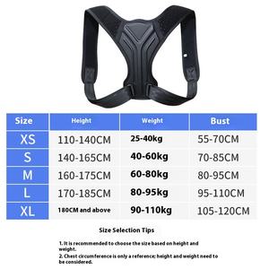 Hunchback sabuk koreksi postur duduk uniseks, perangkat keselamatan kebugaran tidak terlihat bersirkulasi untuk koreksi tulang belakang - Product Image 3