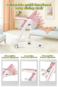 <span class=keywords><strong>Trona</strong></span> 3 en 1 multifuncional, silla mecedora, <span class=keywords><strong>trona</strong></span> para bebé, fácil de mover, ajustable - Product Image 3