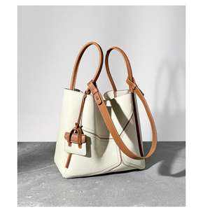 Sac panier en cuir véritable, tendance et élégant, sac à bandoulière pour femme - Product Image 5