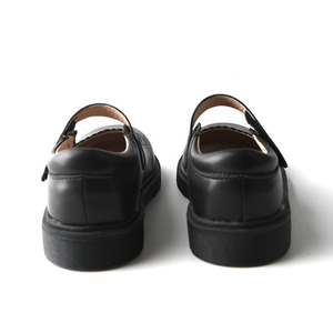 2026 En gros Mocassins robustes noirs en cuir personnalisés pour uniforme - Product Image 4
